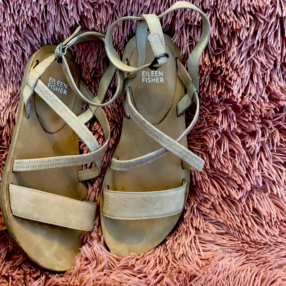 Eileen Fisher Sandals -Tan- New in box